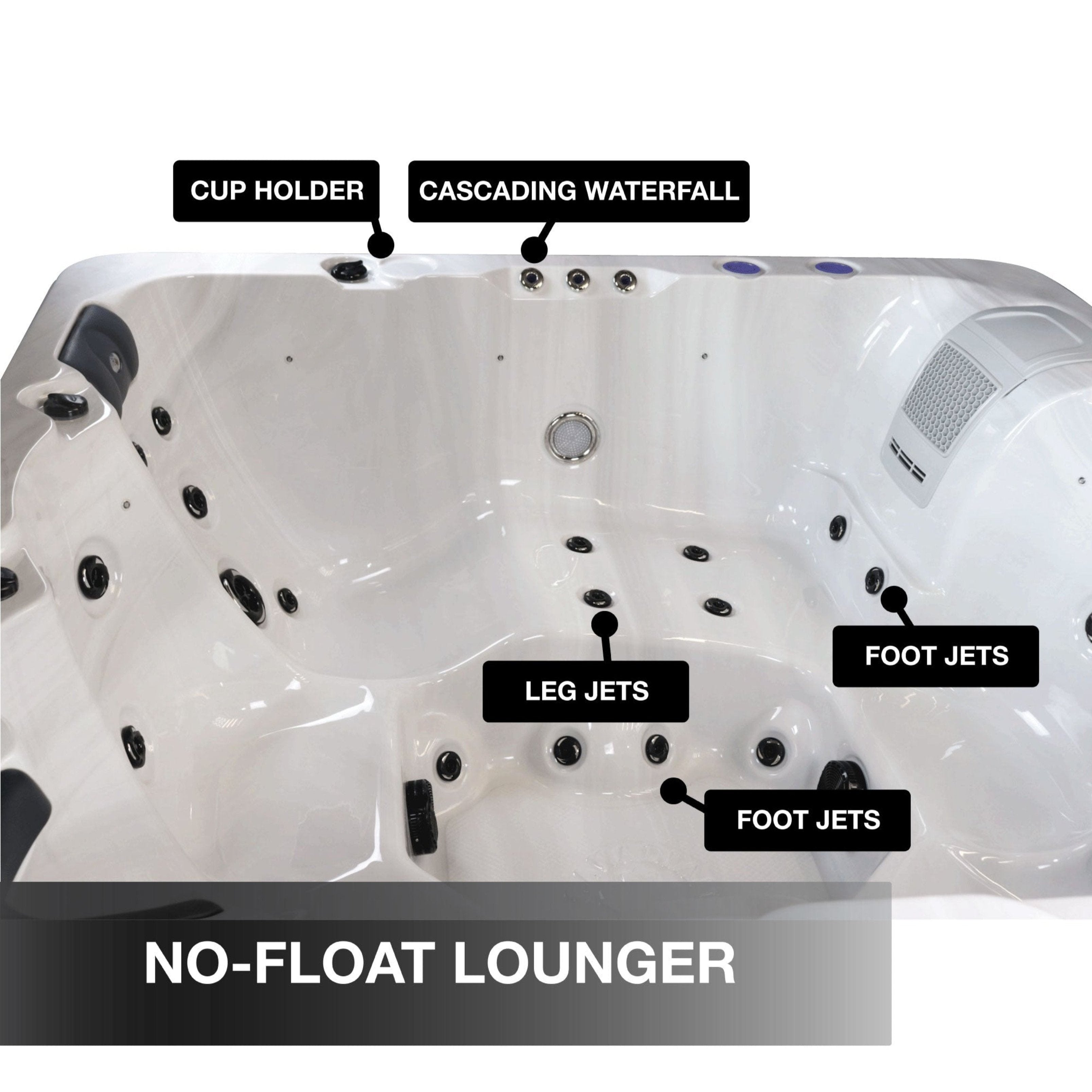 Canadian Spa Co. Erie SE GL 6-Person 46-Jet Hot Tub KH-10104