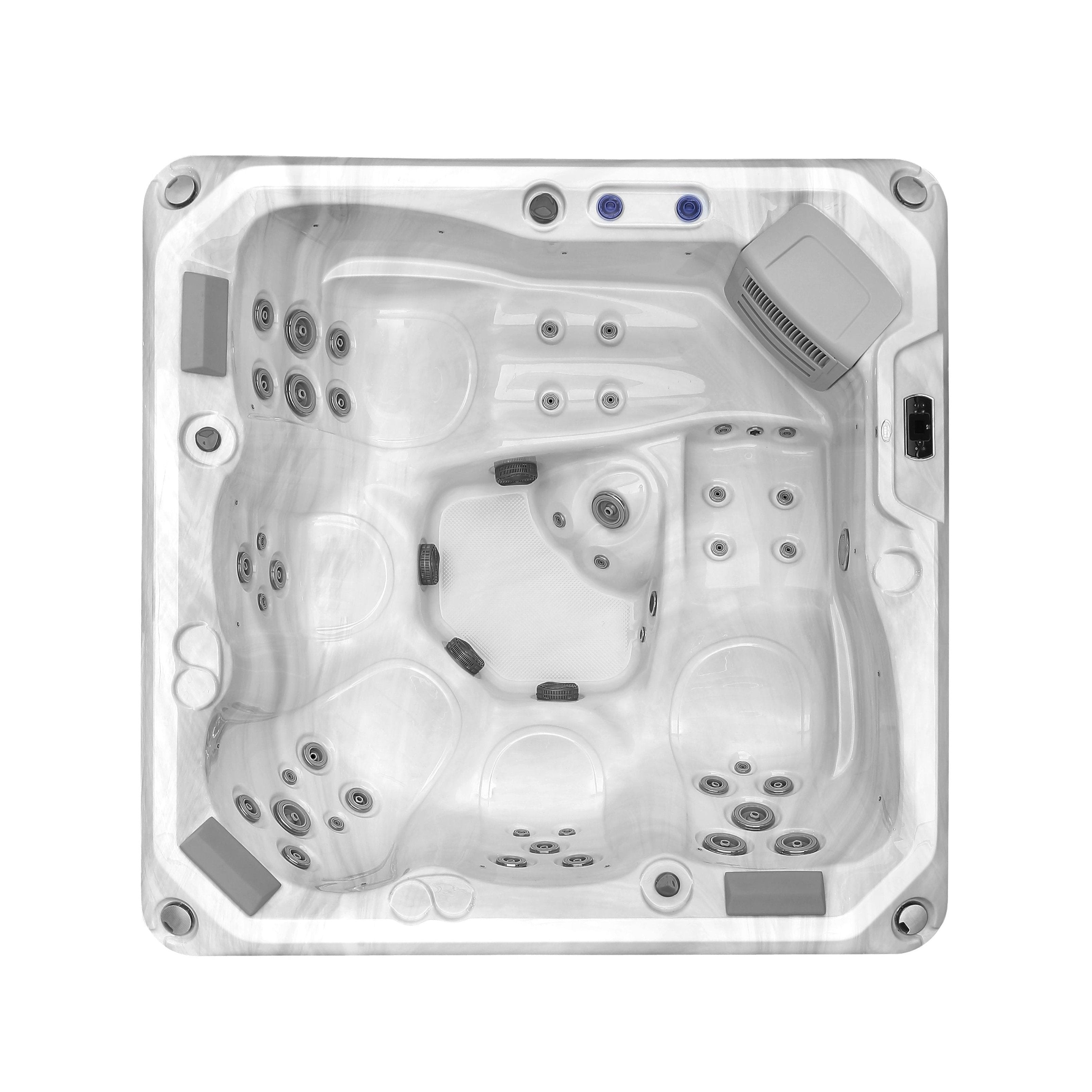 Luxury Freestanding 5-Person Square Outdoor Hot Tub EMPAVA-SPA3528