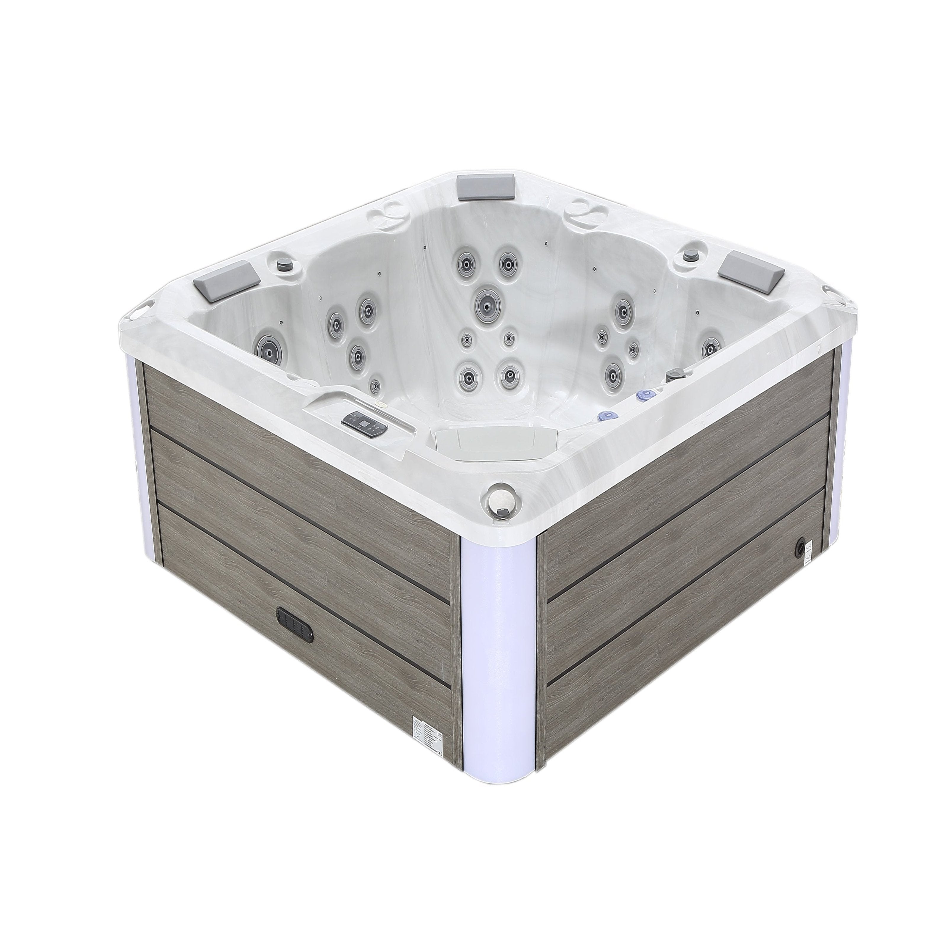 Luxury Freestanding 5-Person Square Outdoor Hot Tub EMPAVA-SPA3528