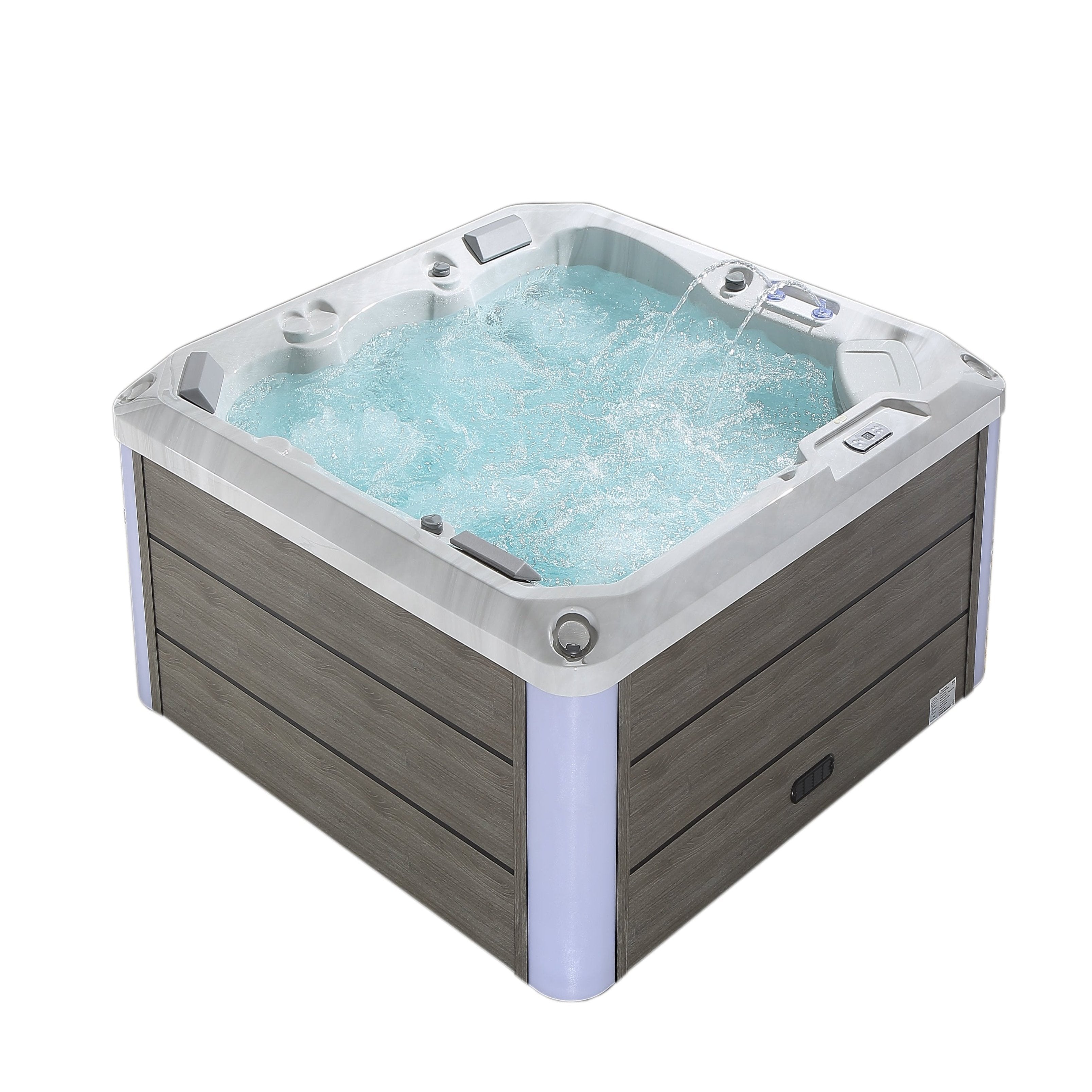 Luxury Freestanding 5-Person Square Outdoor Hot Tub EMPAVA-SPA3528