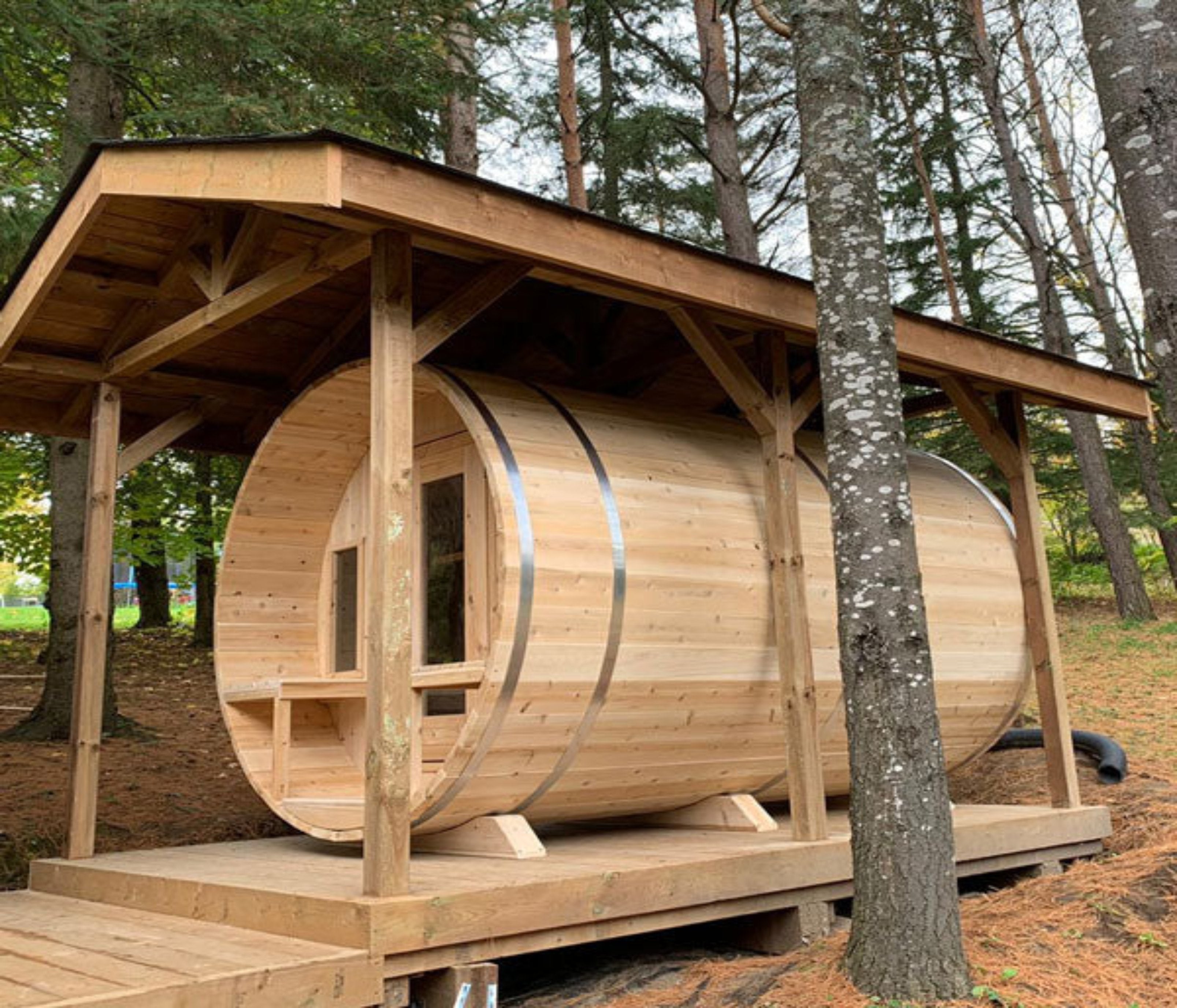 Dundalk LeisureCraft Canadian Timber Tranquility Barrel Sauna CTC2345